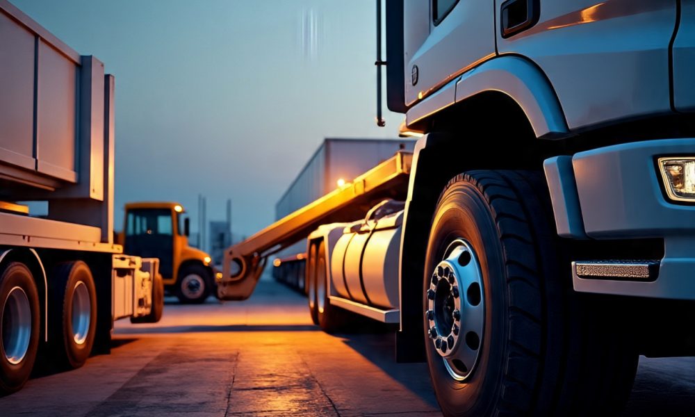 a_dynamic_photorealistic_image_of_a_semi_truck